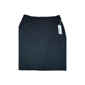Liz Claiborne Black Pleated Skirt Women’s Size 10 Zipper Back Career Skirt NWT